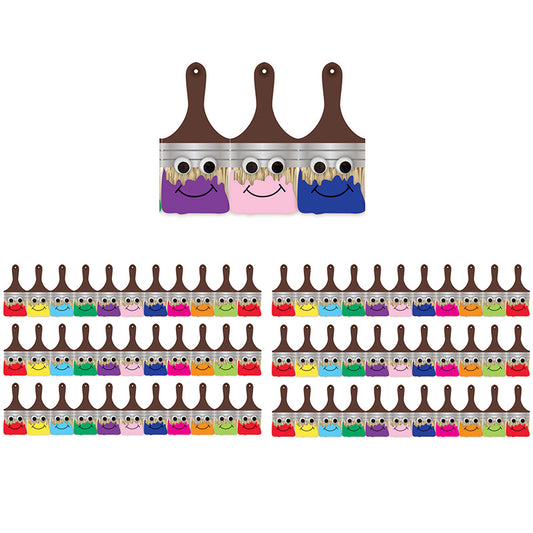 (6 PK) HAPPY PAINTBRUSH DIE CUT
