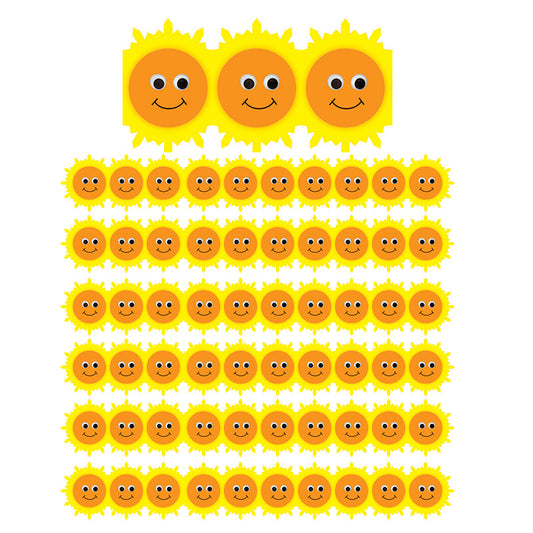 (6 PK) HAPPY SUN DIE CUT BORDER