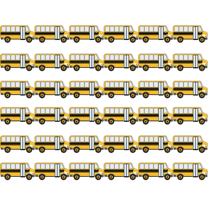 (6 PK) SCHOOL BUS DIE CUT BORDER
