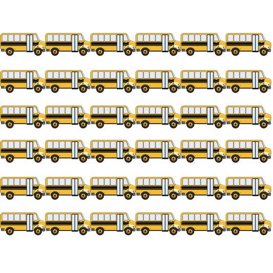 (6 PK) SCHOOL BUS DIE CUT BORDER