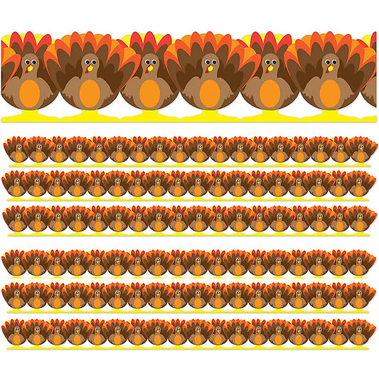 (6 PK) TURKEYS DIE CUT BORDER