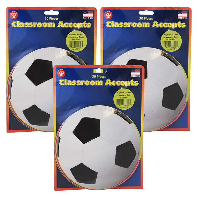 (3 PK) 6IN SPORTS ACCENTS
