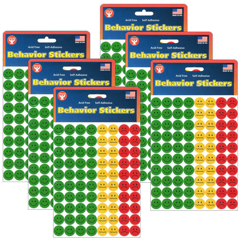 (6 PK) BEHAVIOR STICKERS 320 PER PK