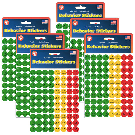 (6 PK) BEHAVIOR STICKERS 320 PER PK
