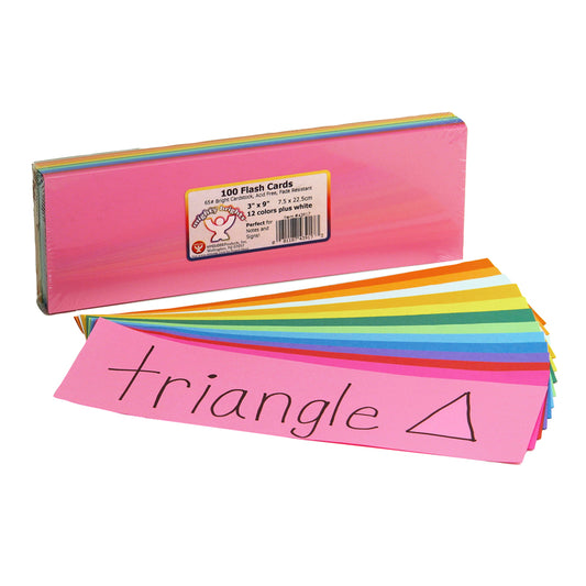 BRIGHT FLASH CARDS 3X9