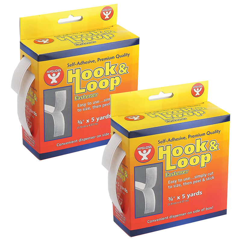 (2 PK) HOOK & LOOP FASTENER ROLL