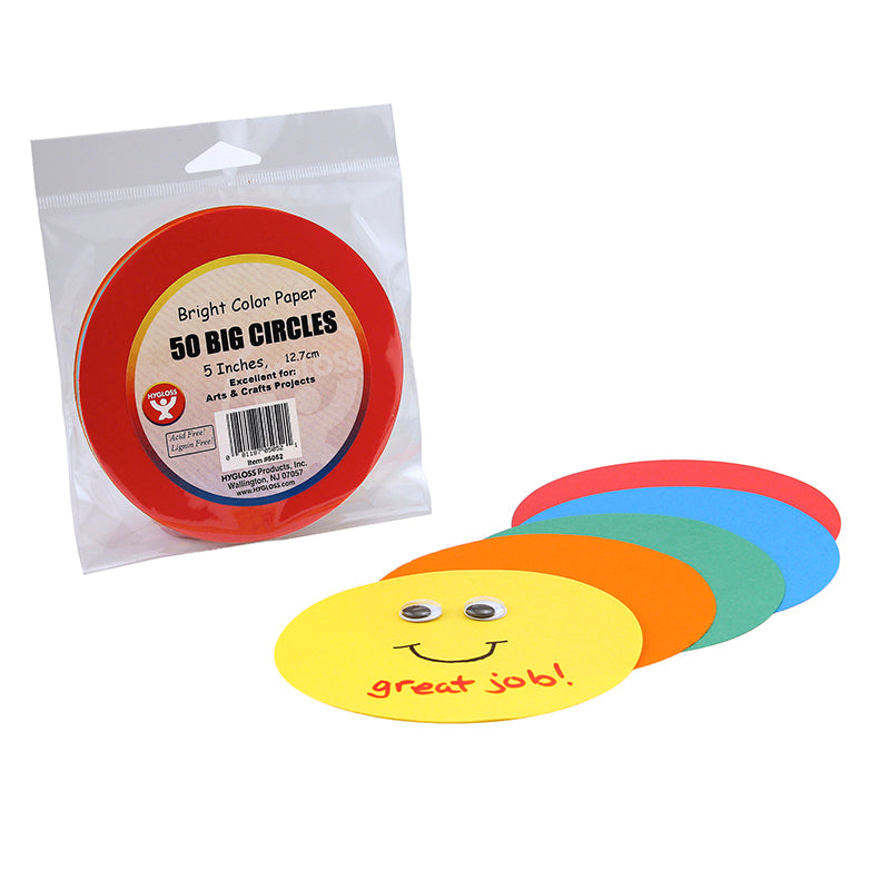PAPER CIRCLES 5IN PACK OF 50