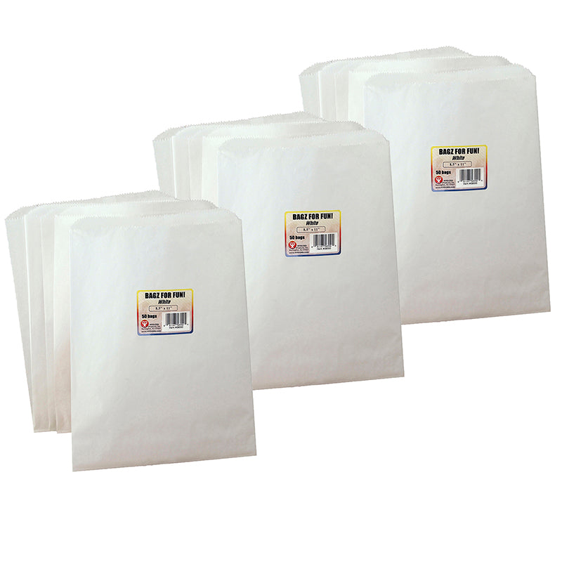 (3 PK) COLORFUL PAPER BAGS 8.5X11