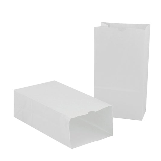 (2 PK) WHITE PAPER BAGS SIZE 6