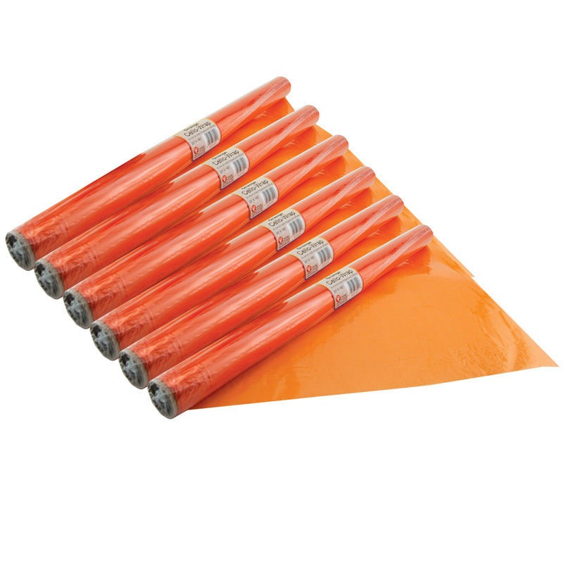 (6 RL) CELLO WRAP ROLL ORANGE