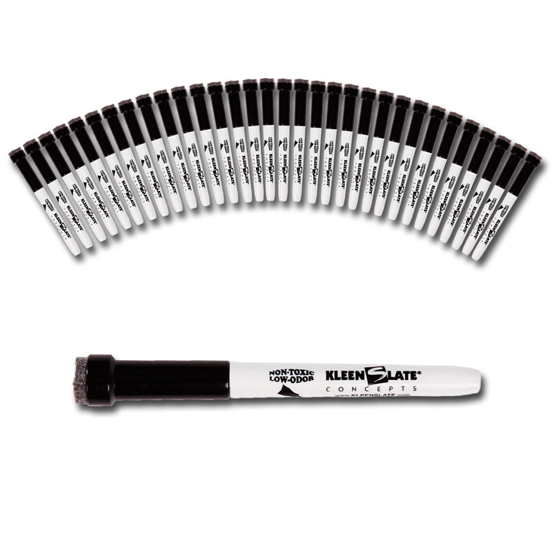 36PK SMALL BLACK DRY ERASE MARKERS