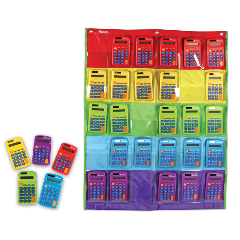 RAINBOW CALCULATORS & STORAGE CHART