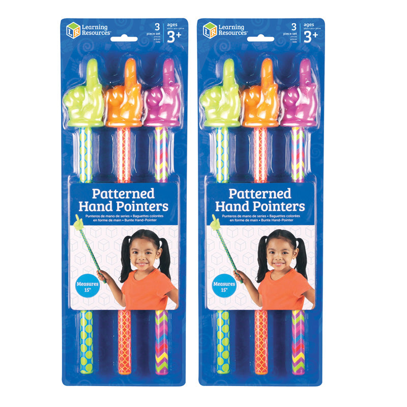 (2 EA) PATTERNED HAND POINTERS