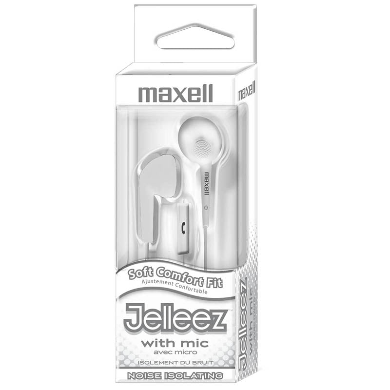 JELLEEZ SOFT EARBUDS WITH MIC WHITE