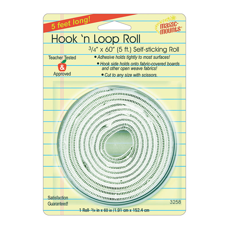 HOOK N LOOP 3/4IN X 60IN ROLL
