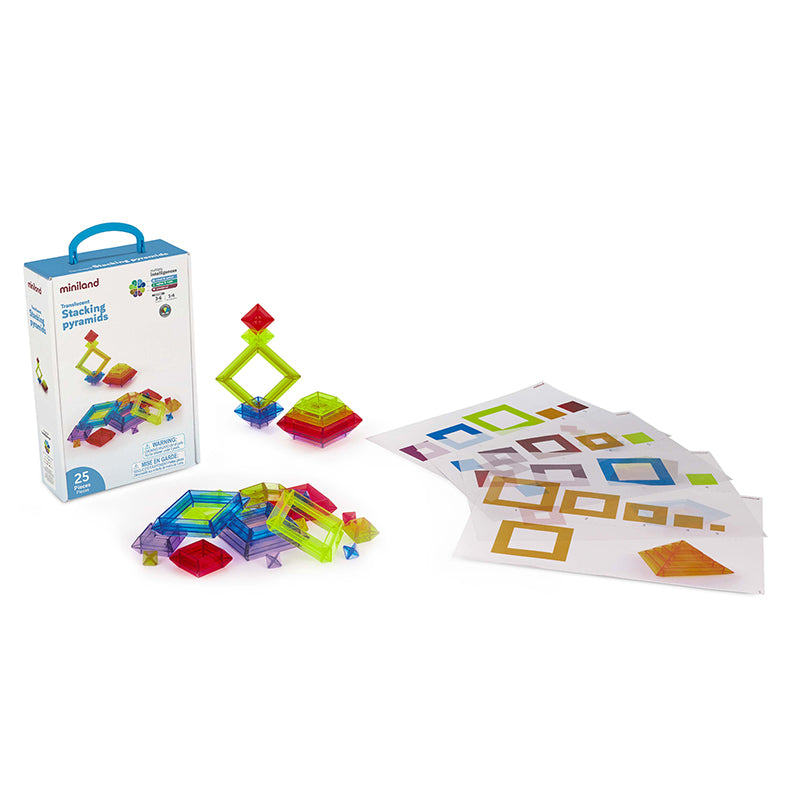 TRANSLUCENT STACKING PYRAMIDS