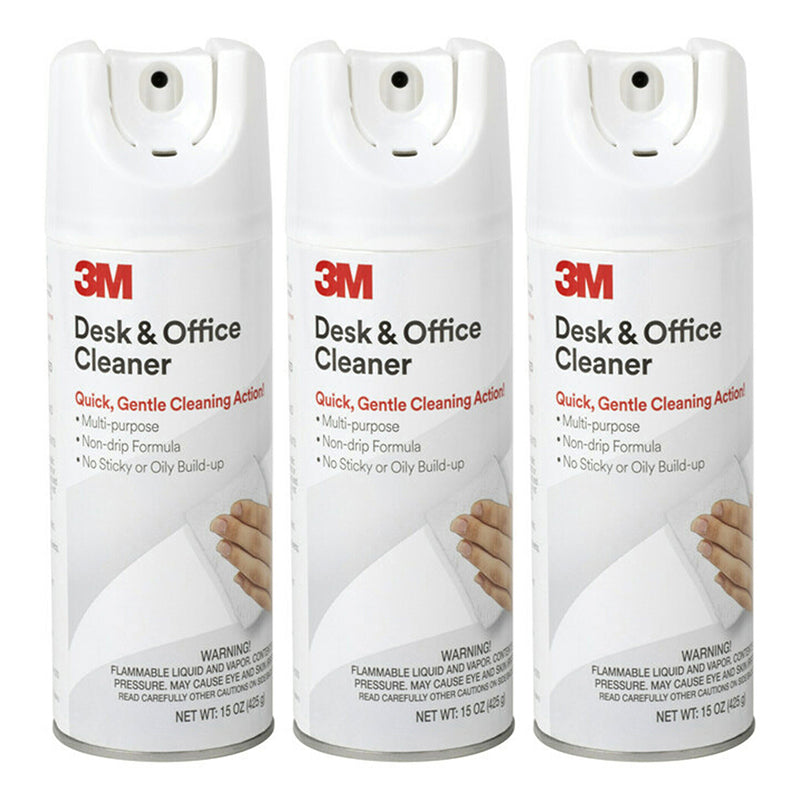 (3 EA) 3M DESK & OFFICE CLEANER