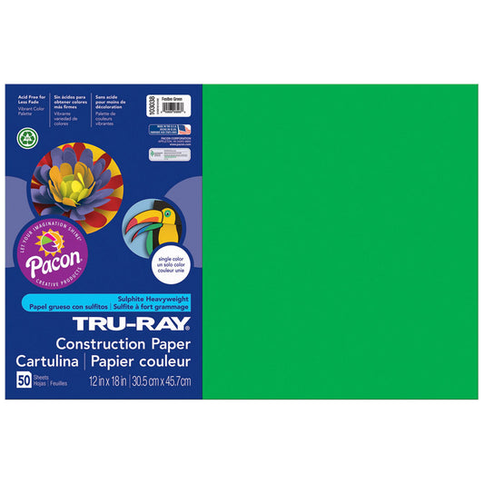 TRU RAY 12X18 FESTIVE GREEN 50 SHT