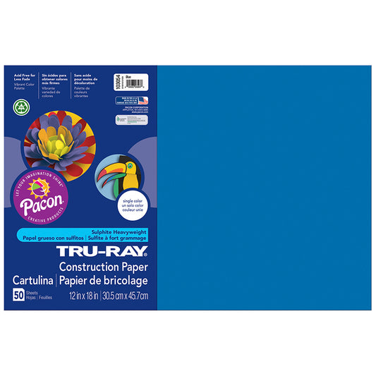 TRU RAY 12 X 18 BLUE 50 SHT