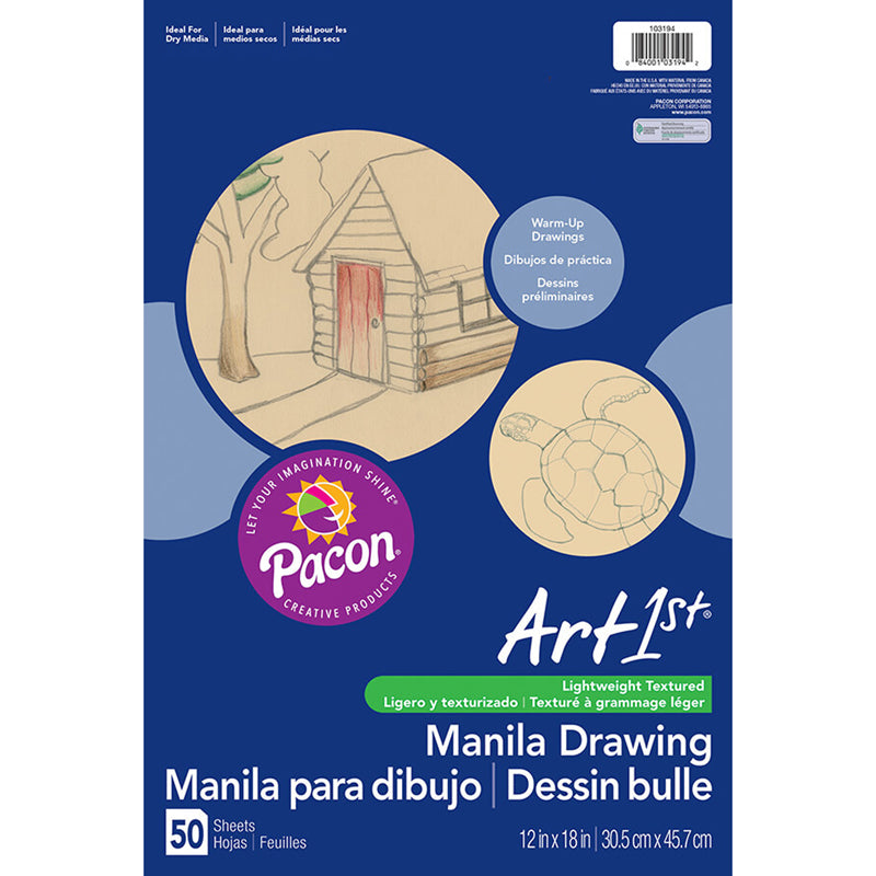 CREAM MANILA DRAWING PAPER 12 X 18