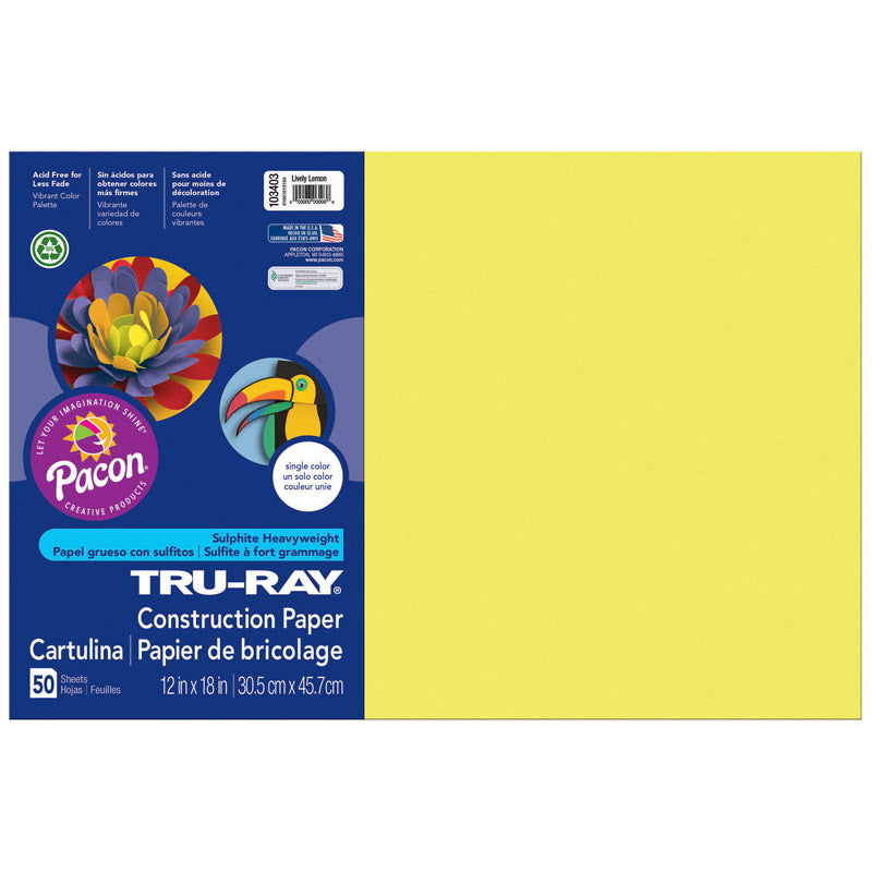 TRU RAY LIVELY LEMON 12X18  FADE