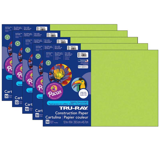 (5 PK) TRU RAY 12X18 BRILLIANT LIME