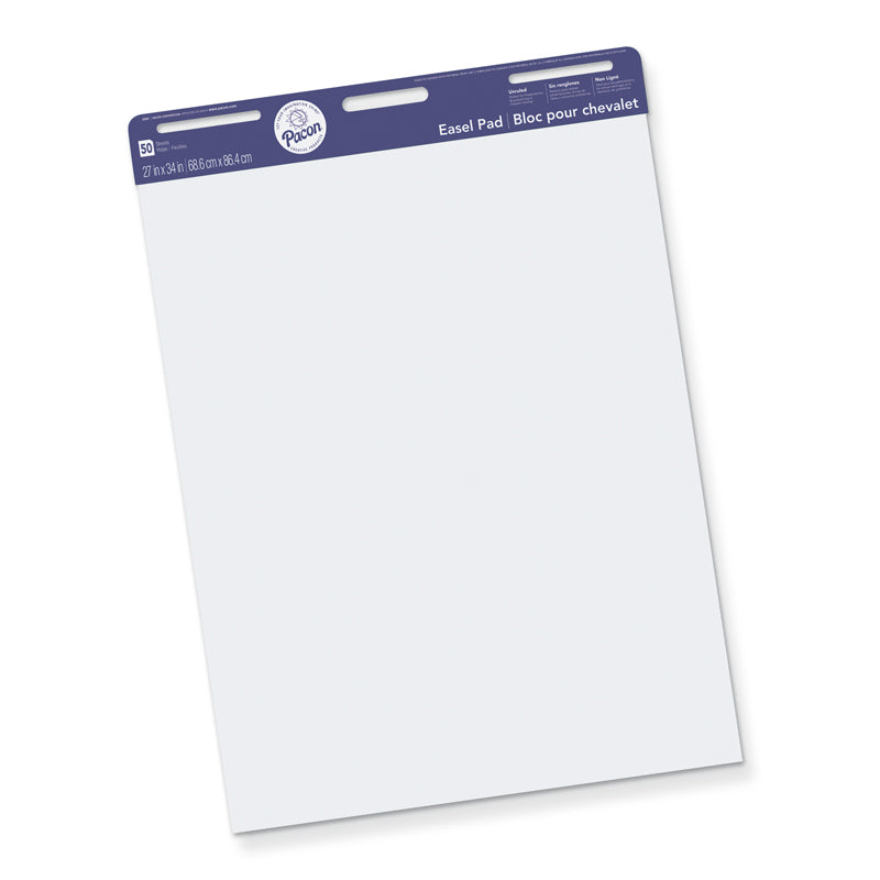 EASEL PAD 50 SHEETS UNRULED
