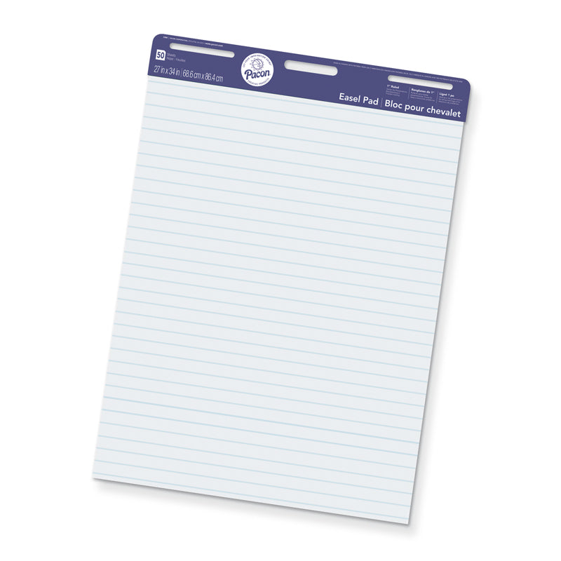 EASEL PAD 50 SHEETS 1IN RULED