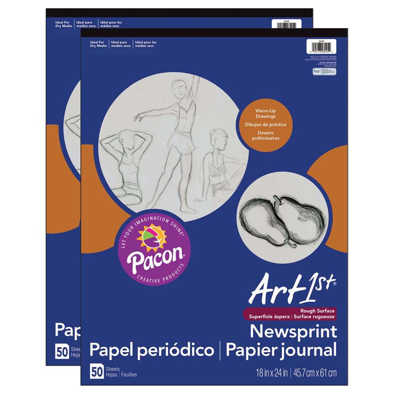 (2 EA) ART1ST NEWSPRINT PAD 18X24