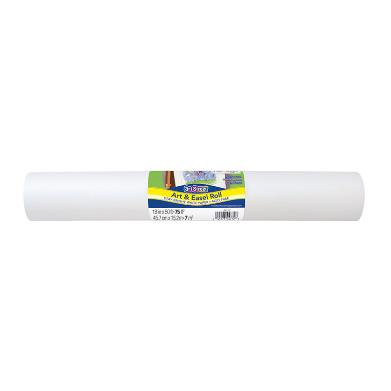 ART & EASEL ROLL WHITE 18IN X 50FT
