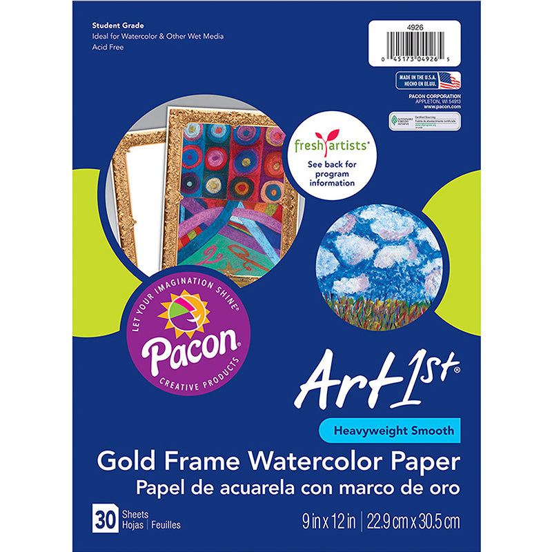 ART1ST GOLD FRAME WATERCOLOR PAPER