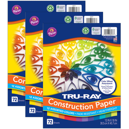 (3 PK) TRUE-RAY COLOR WHEEL ASST 72