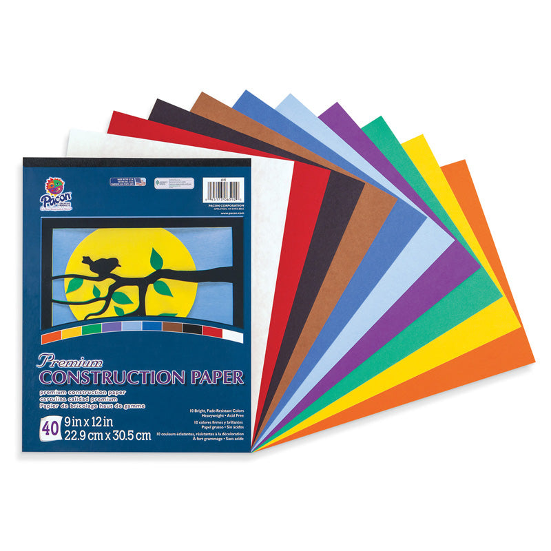 CONSTRUCTION PAPER PAD 10 COLORS