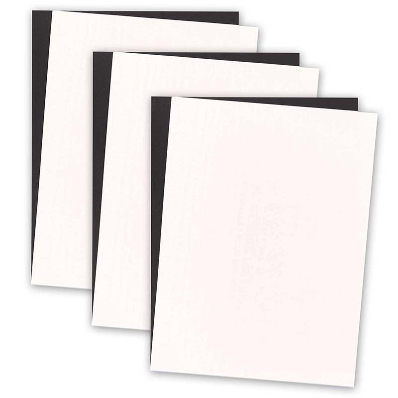 (3 PK) CONSTR PAPER BLK/WHT 72 SHTS