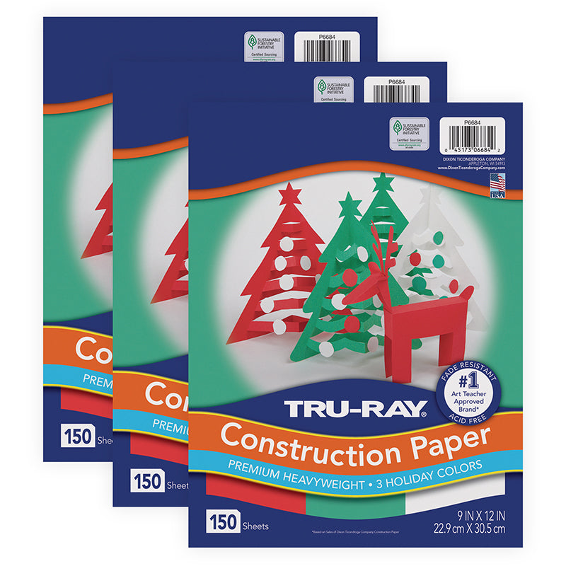 (3 PK) HOLIDAY CONSTRUCTION PAPER