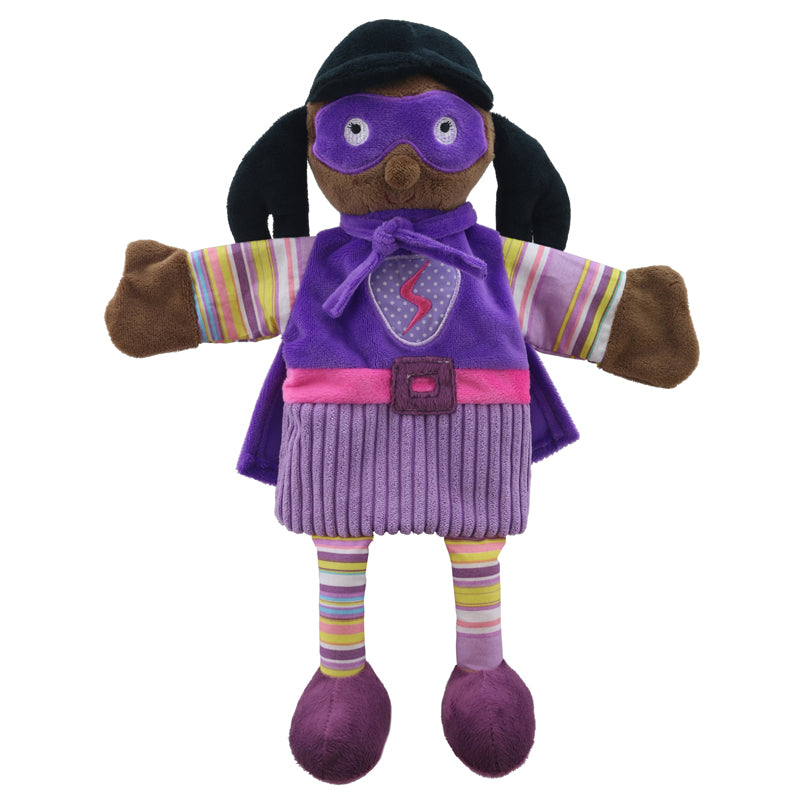 SUPER HERO PUPPET PURPLE OUTFIT