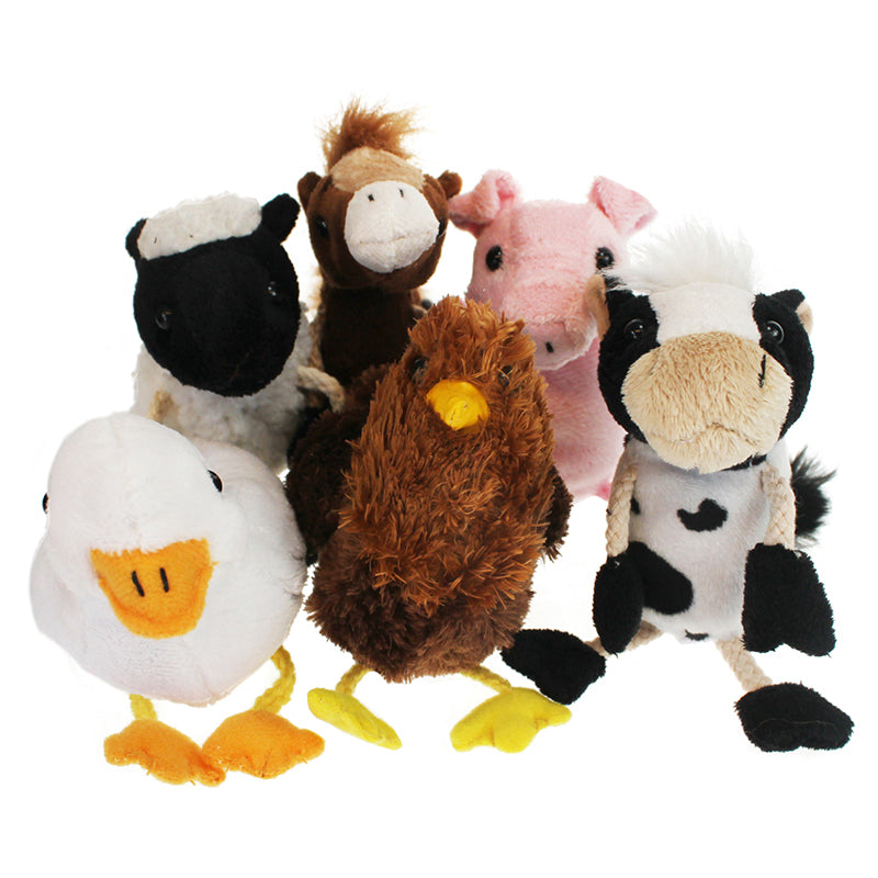 FARM ANIMALS FINGER PUPPETS 6ST