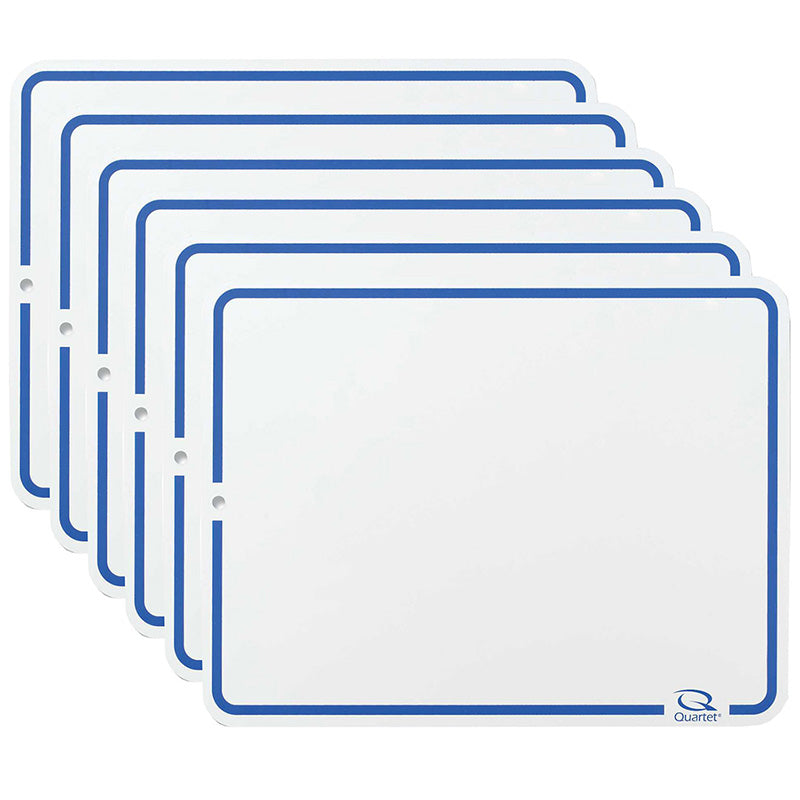 (6 EA) QUARTET LAP BOARDS DRY ERASE