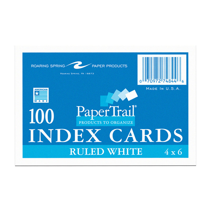 INDEX CARDS 4 X 6 RULED