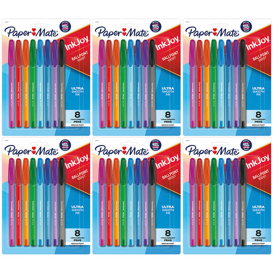 (6 PK) INKJOY BALLPOINT 8CT PEN