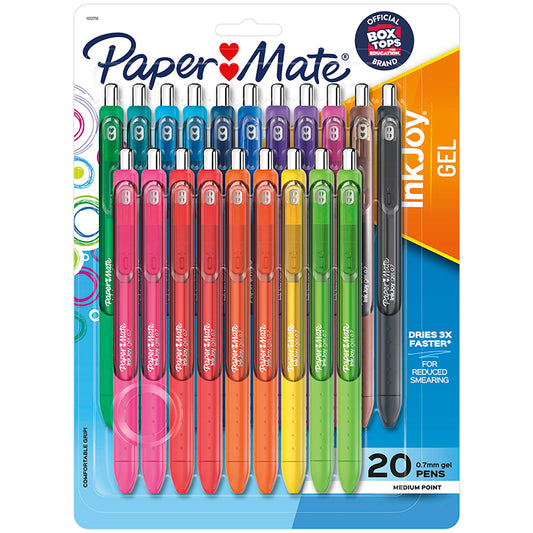 20 COLOR INKJOY MED GEL PEN SET