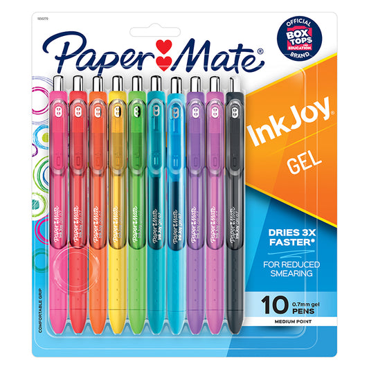 10 COLOR INKJOY MED GEL PEN SET