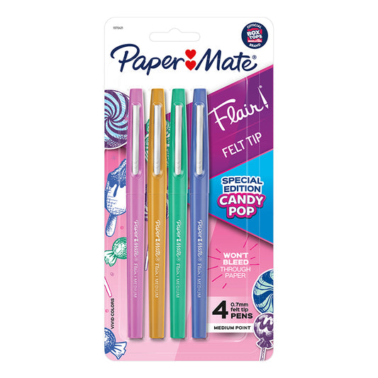 FLAIR 4 COLOR MED CANDY POP PENS