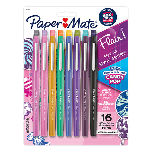 16 COLOR MED CANDY POP FLAIR PENS