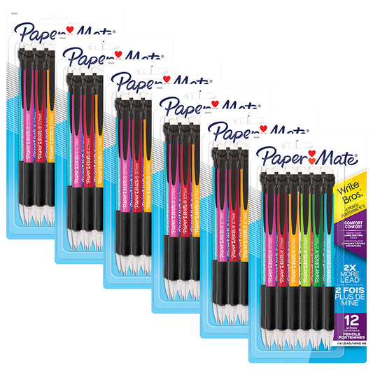 (6 PK) COMFORT MECH PENCIL ASST