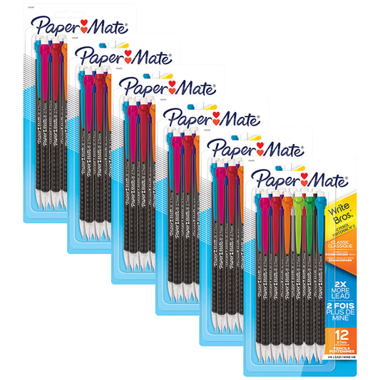 (6 PK) MECHANICAL PENCIL ASST 12CT