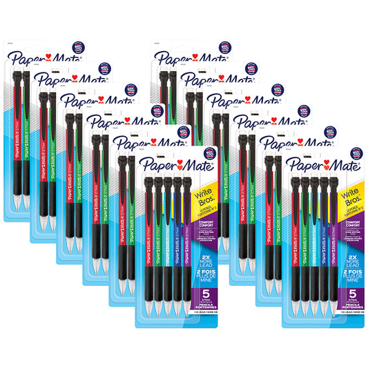 (12 PK) COMFORT MECH PENCL ASST 5CT