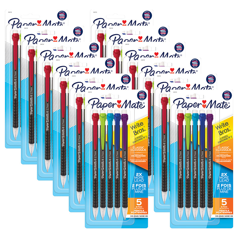 (12 PK) MECHANICAL PENCIL ASST 5CT