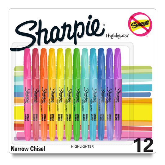 SHARPIE POCKET HIGHLIGHTR ASST 12CT