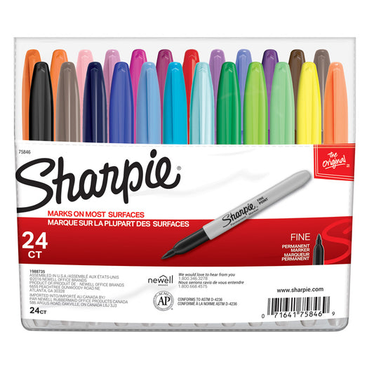 SHARPIE FINE FELT POINT 24 COLOR